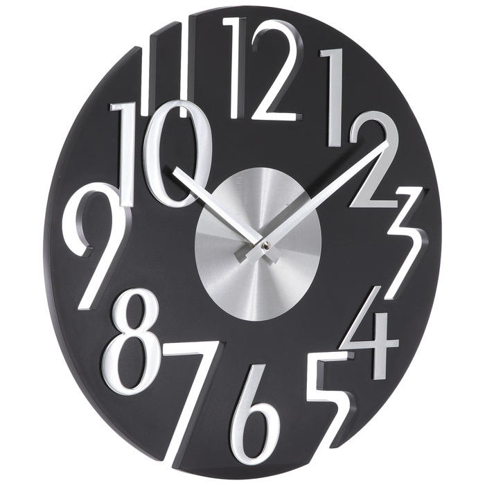 Black & Silver Art Deco Wall Clock Hobby Lobby 1948942