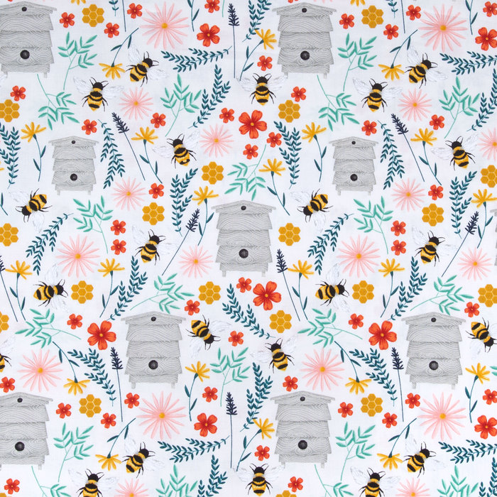 Bee Happy Cotton Calico Fabric Hobby Lobby 1819838