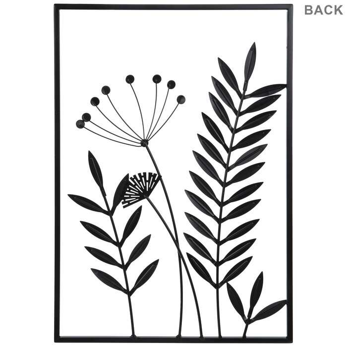Black Stems & Flowers Metal Wall Decor Hobby Lobby 2188035