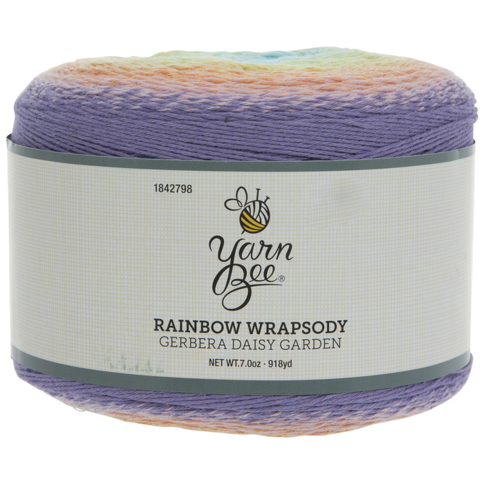 Gerbera Daisy Garden Yarn Bee Rainbow Wrapsody Yarn Hobby Lobby 1842798