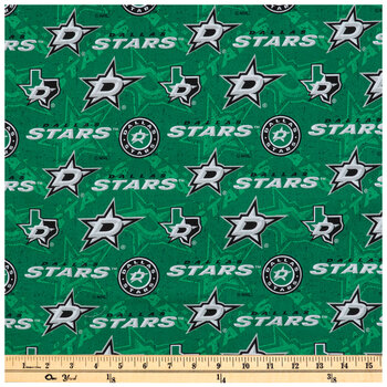 NHL Dallas Stars Allover Cotton Fabric