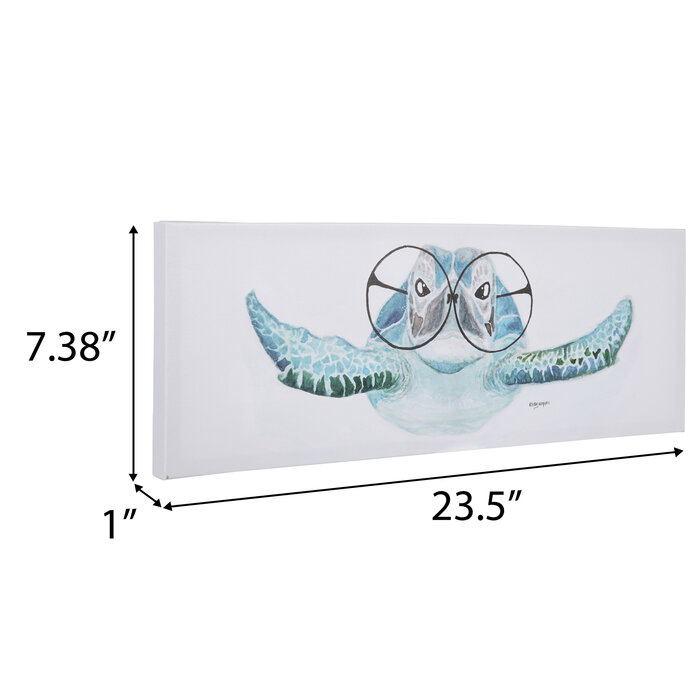 Sea Turtle Wearing Glasses Canvas Wall Decor Hobby Lobby 2177012