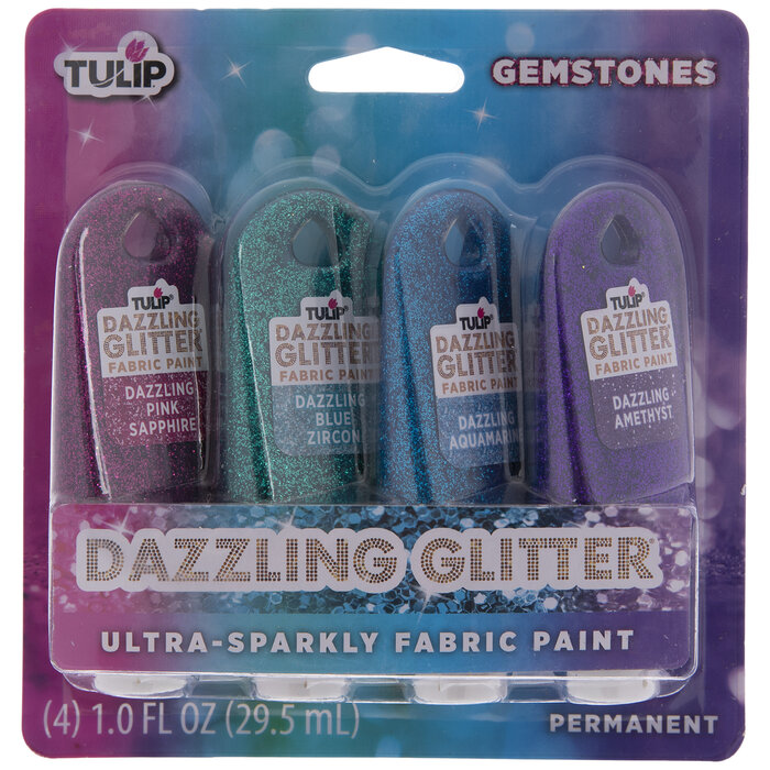 Dazzling Glitter Fabric Paint 4 Piece Set Hobby Lobby