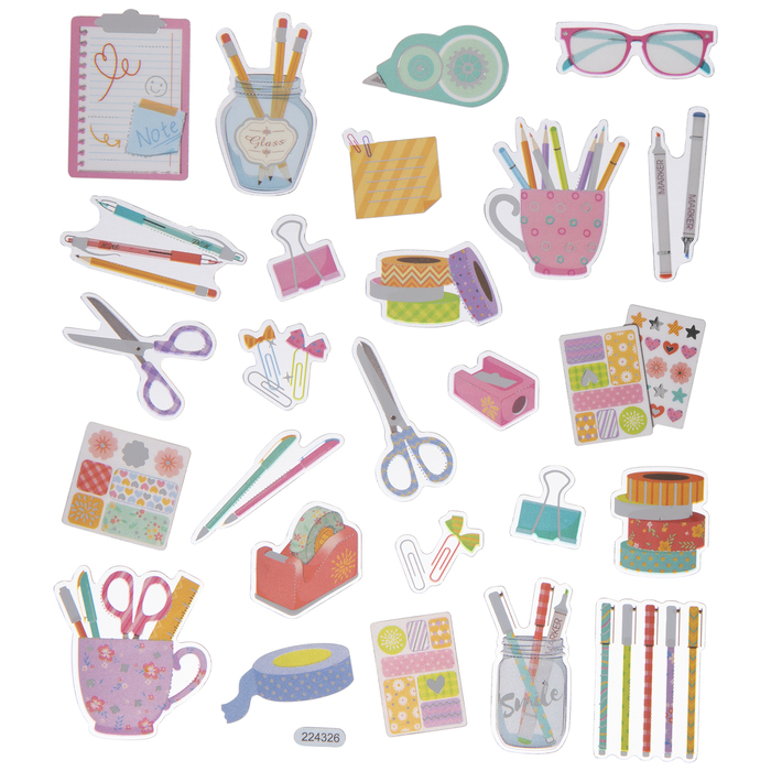 School Supplies Foil Stickers Hobby Lobby 1983766