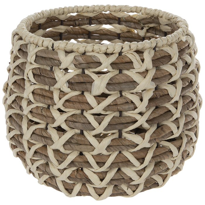Natural & Brown Round Woven Basket Hobby Lobby 2057578