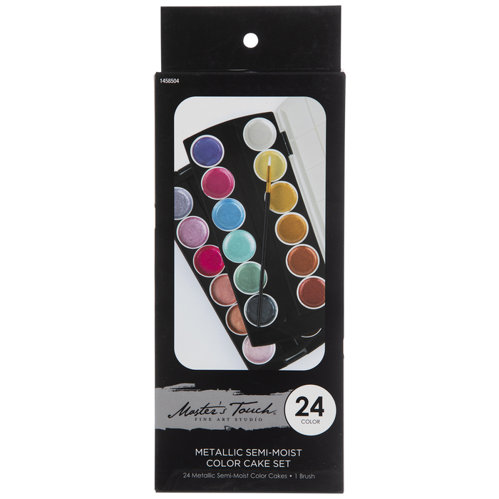Metallic SemiMoist Watercolor Paints 24 Piece Set Hobby Lobby 1458504