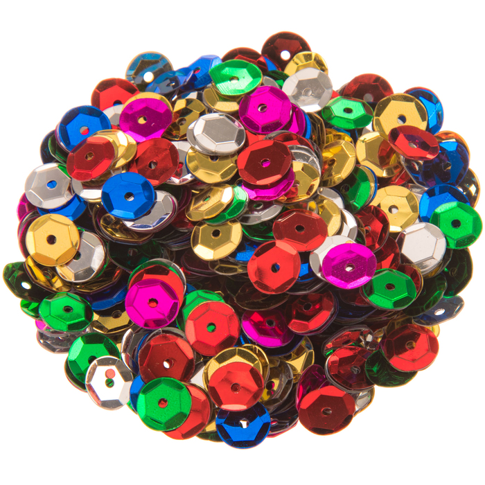 Assorted Color Round Cup Sequins 8mm Hobby Lobby 666693
