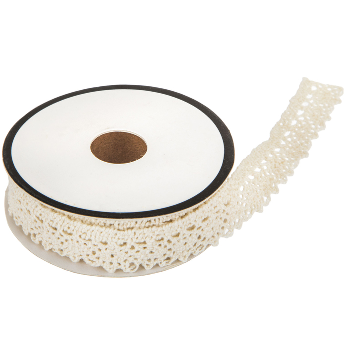 Ivory Cotton Lace Trim 5/8" Hobby Lobby 604371