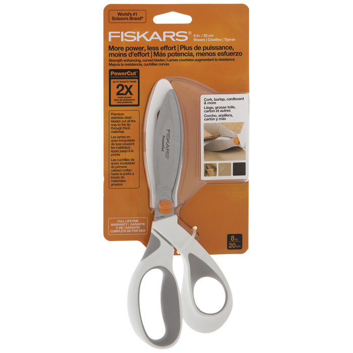 Fiskars PowerCut Softgrip Shears Scissors 8" Hobby Lobby 2234300