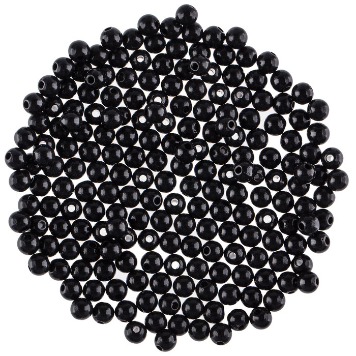 Black Round Beads 6mm Hobby Lobby 183541