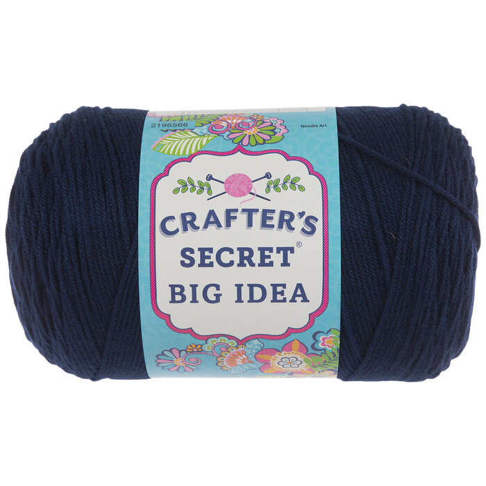 Navy Crafter's Secret Big Idea Yarn Hobby Lobby 2196566