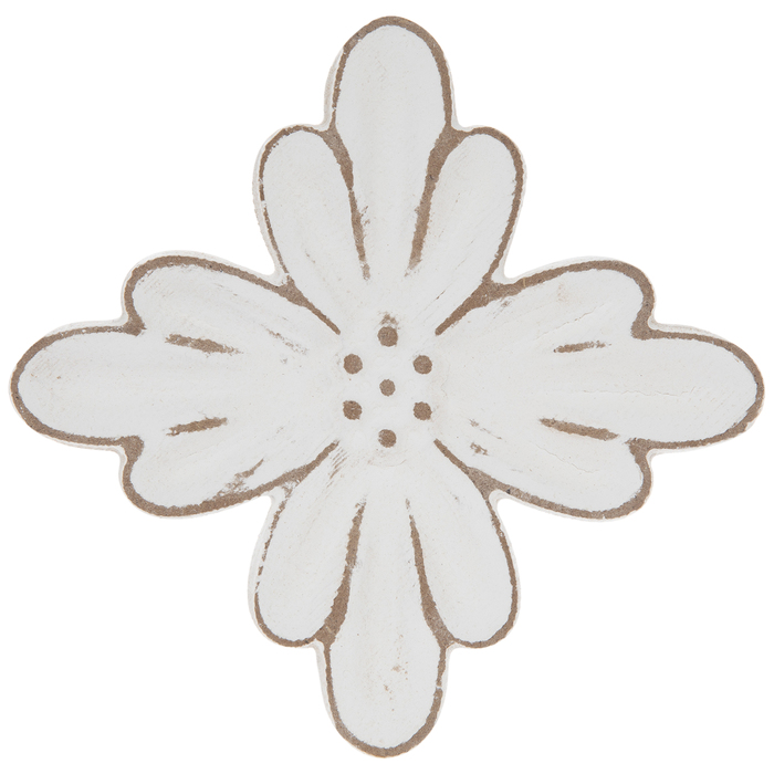 White Rustic Flower Wood Wall Decor Hobby Lobby 1799469