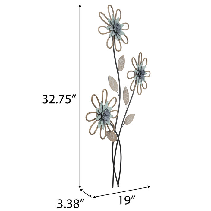 Aqua Flowers Wood Wall Decor Hobby Lobby 2187987