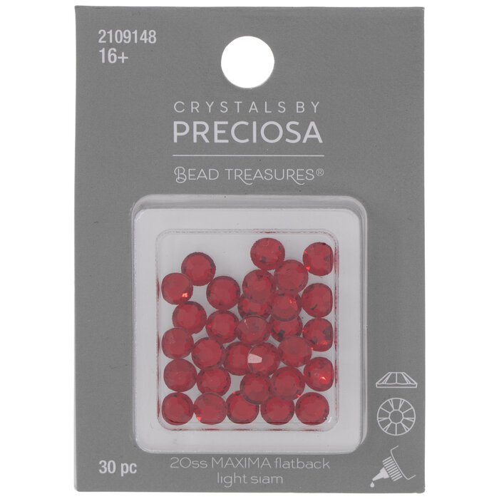 Light Siam Maxima Flatback Crystals 20ss Hobby Lobby 2109148