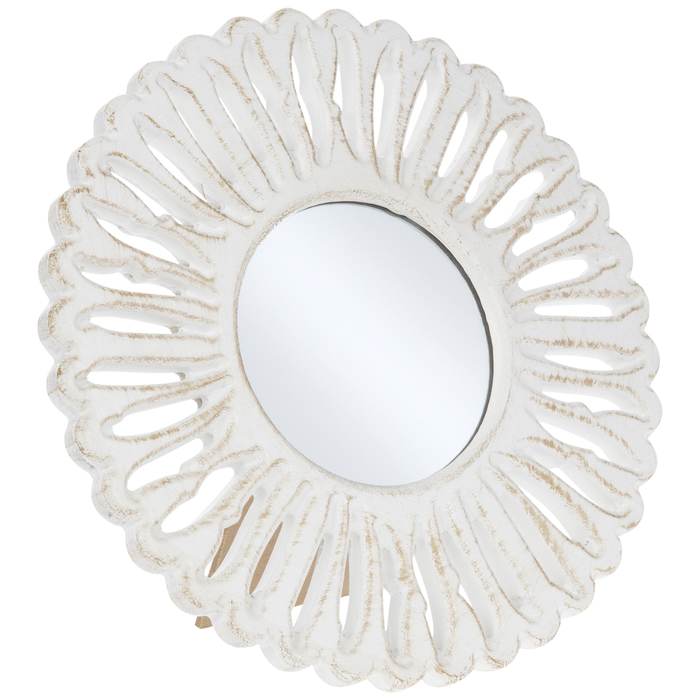 Round Carved Feather Wood Mirror Hobby Lobby 1800358 Round Carved Feather Wood Mirror, Carved Wood Mirror Round