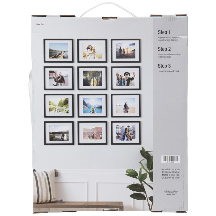 Black Wood Wall Frames Set 11" x 14" Hobby Lobby 2171866