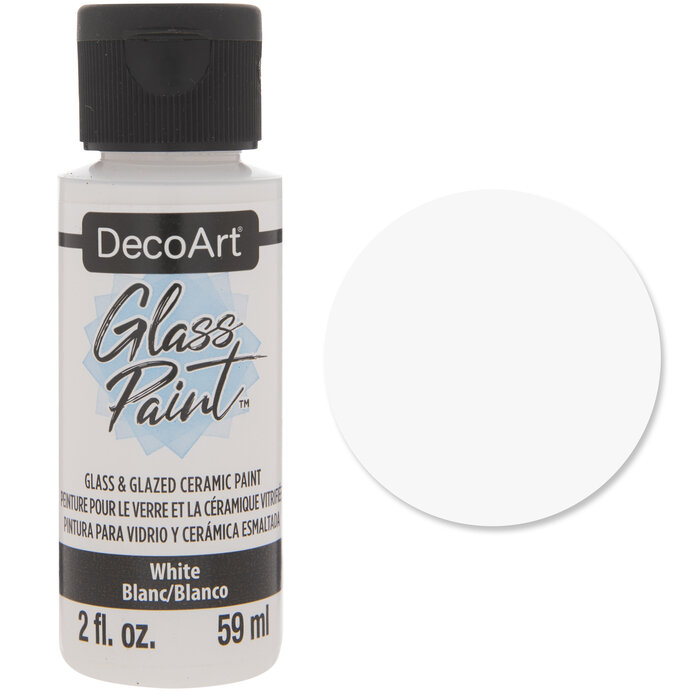 White DecoArt Glass Acrylic Paint Hobby Lobby 2188563