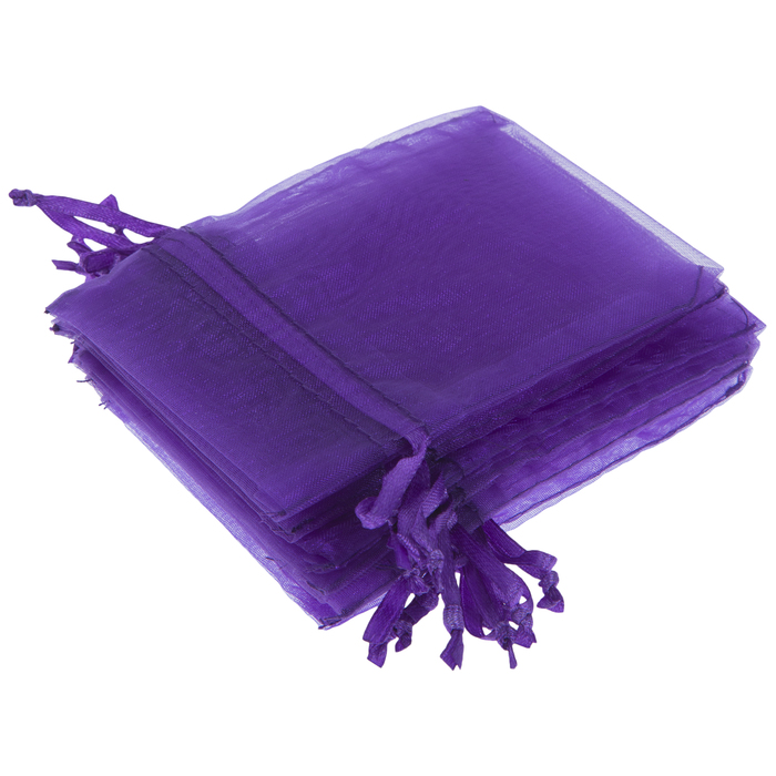 Purple Sheer Wedding Favor Bags 12 Pieces Hobby Lobby 700930
