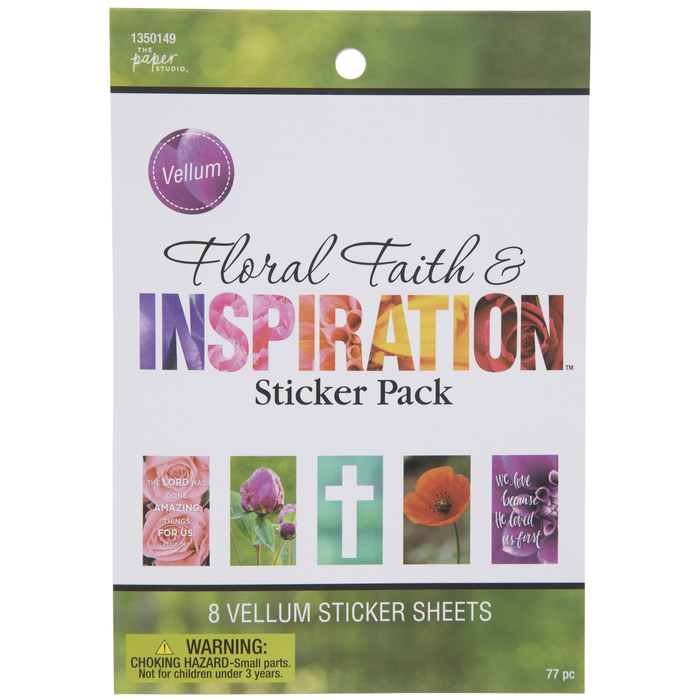 Floral Faith & Inspiration Stickers Hobby Lobby 1350149