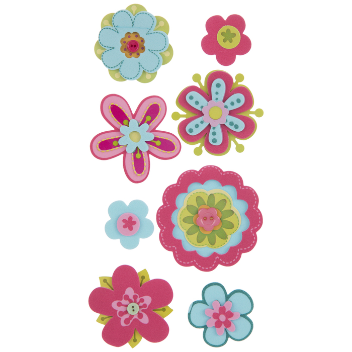Flower 3D Stickers Hobby Lobby 263624