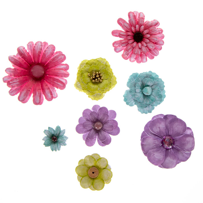 Layered Assorted Paper Flower Embellishments Hobby Lobby