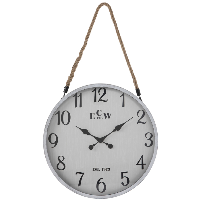 Distressed White Coastal Metal Wall Clock Hobby Lobby 1956200