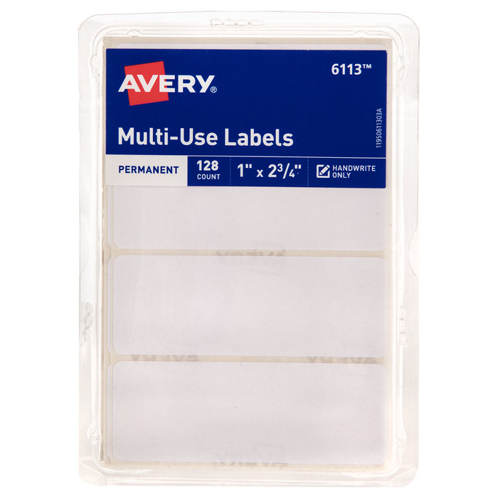 MultiUse Labels 1" x 2 3/4" Hobby Lobby 628891