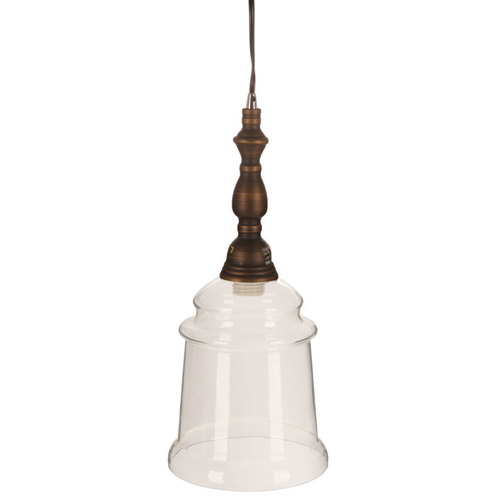 Brushed Bronze Glass Pendant Lamp | Hobby Lobby | 1764935