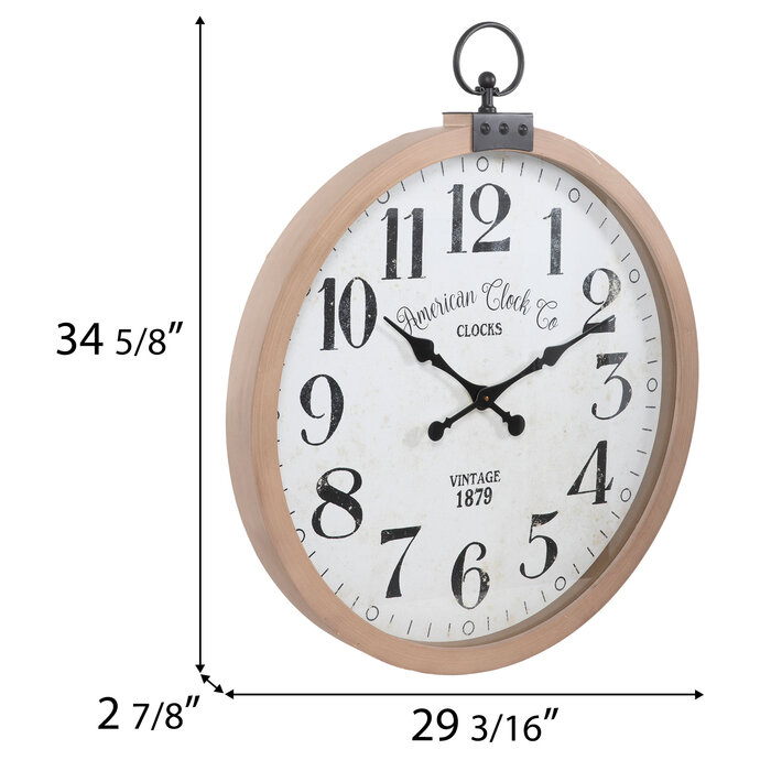 Vintage Wood Wall Clock Hobby Lobby 1485929