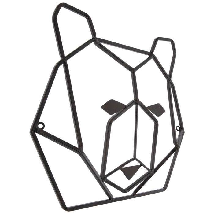 Rust Geometric Bear Head Metal Wall Decor Hobby Lobby 1280866