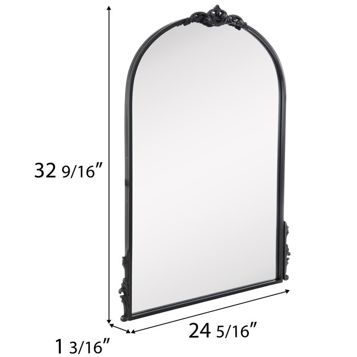 Black Arch & Flourish Wall Mirror Hobby Lobby 2087468