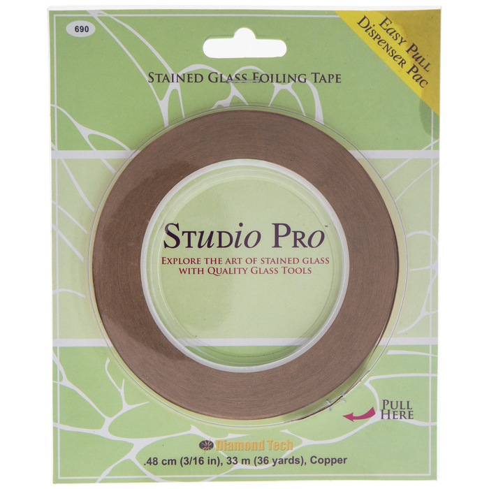 Copper Stained Glass Foiling Tape 3/16" Hobby Lobby 182139