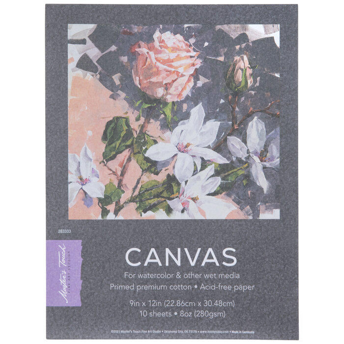 Master's Touch Canvas Paper Pad 9" x 12" Hobby Lobby 283333