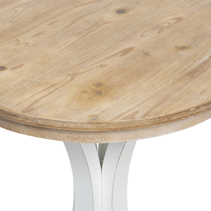 TwoTone Round Wood Accent Table Hobby Lobby 2136836