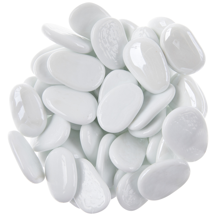White Iridescent Glass Gems Hobby Lobby 1583160