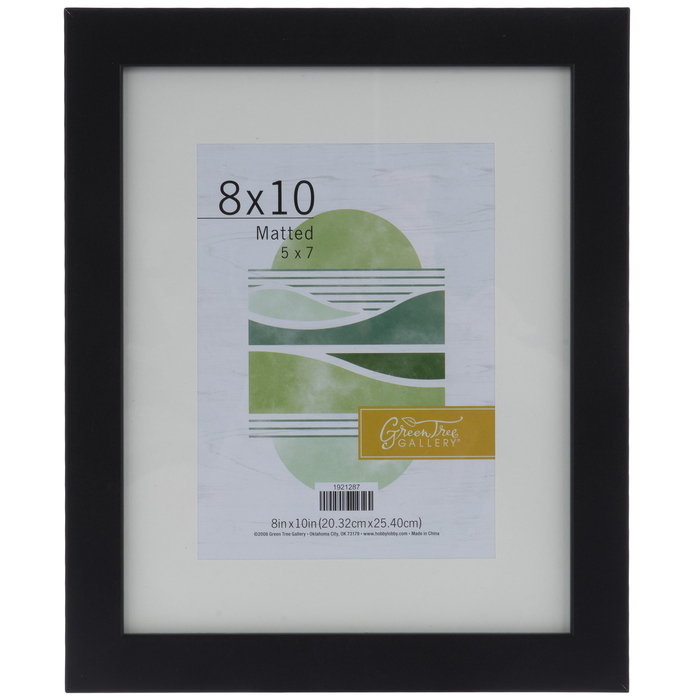 Black Wood Wall Frame With Mat 8" x 10" Hobby Lobby 1921287