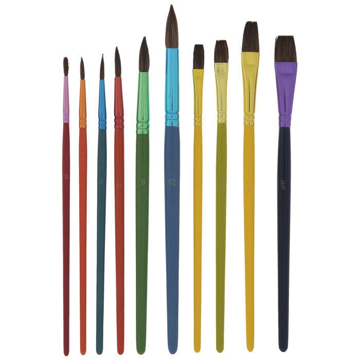Assorted Kids Paint Brushes 10 Piece Set Hobby Lobby 2023810