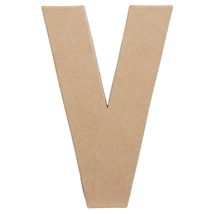 Paper Mache Letter V 8 1/4" Hobby Lobby 186205