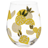 Lemons Stemless Glass