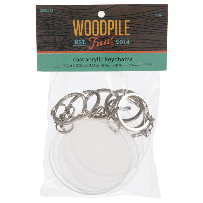 Circle Blank Acrylic Keychains Hobby Lobby 2202893