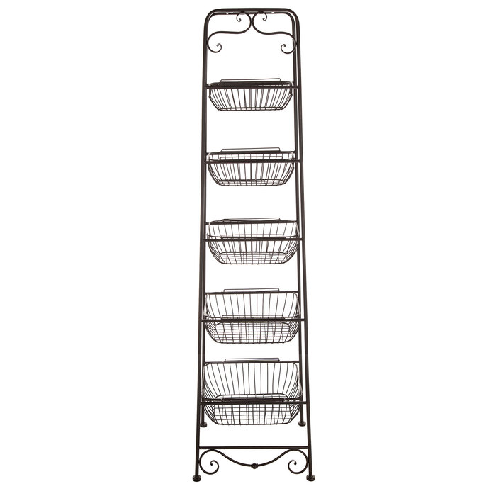 Black FiveTiered Metal Basket Stand Hobby Lobby 764951