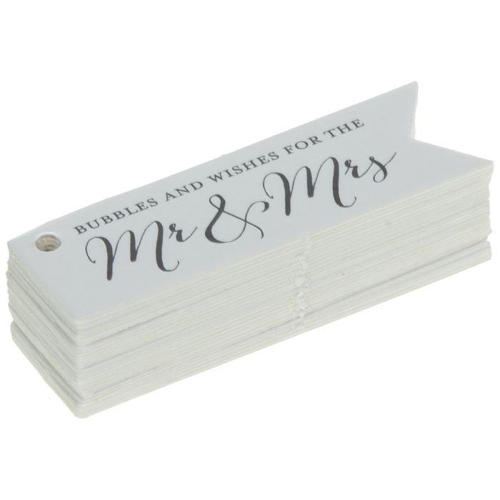 Mr & Mrs Bubble Favor Tags Hobby Lobby 1247477