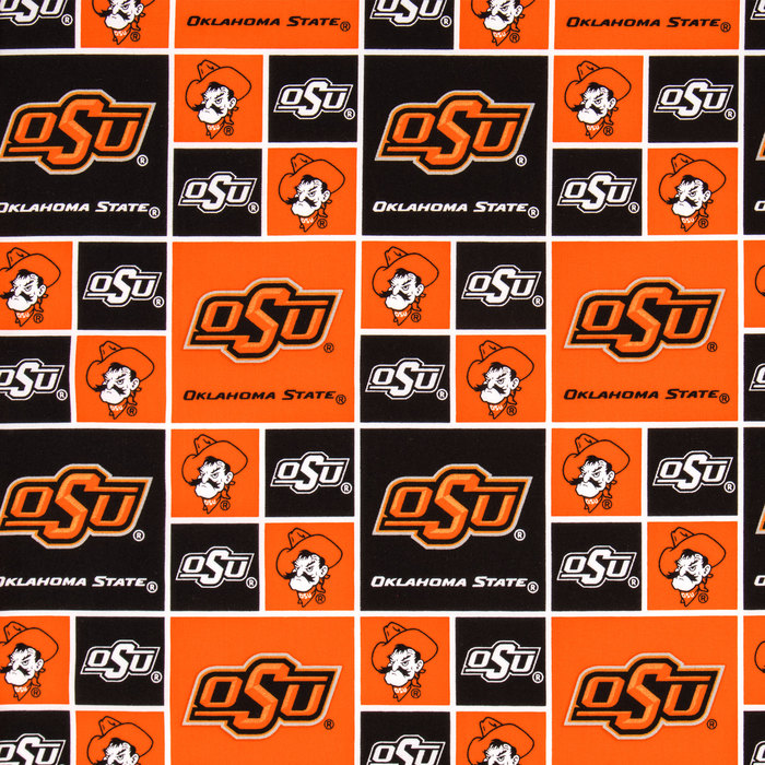 Oklahoma State Block Collegiate Cotton Fabric Hobby Lobby 953703