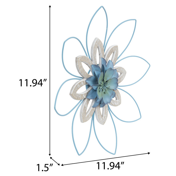 Blue Flower Metal Wall Decor Hobby Lobby 2187862
