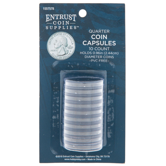 Quarter Coin Capsules Hobby Lobby 1557578