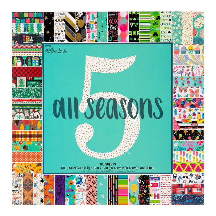 All Seasons Four Paper Pack 12" x 12" Hobby Lobby