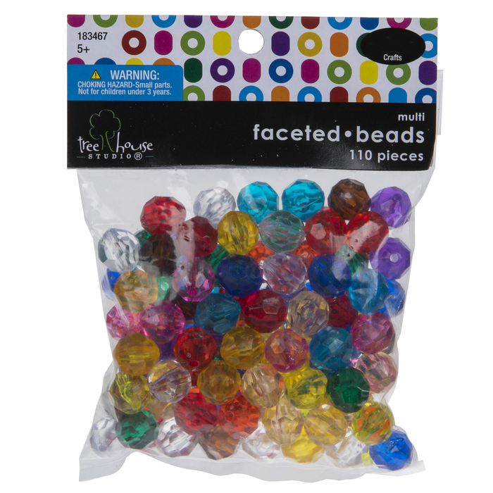 Rainbow Faceted Beads 12mm Hobby Lobby 183467