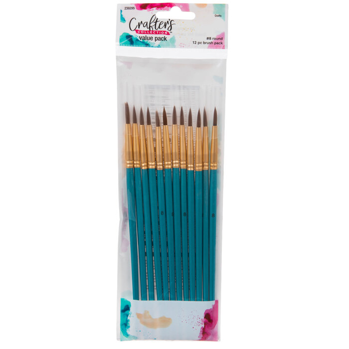 Round Paint Brushes 12 Piece Set Hobby Lobby 238295