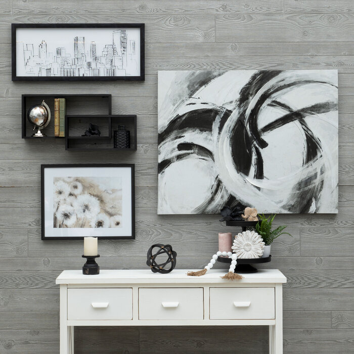 Black & White Abstract Canvas Decor Hobby Lobby 2178093