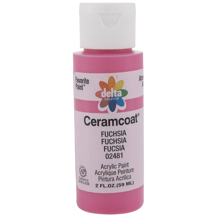 Fuchsia Ceramcoat Acrylic Paint Hobby Lobby 666222
